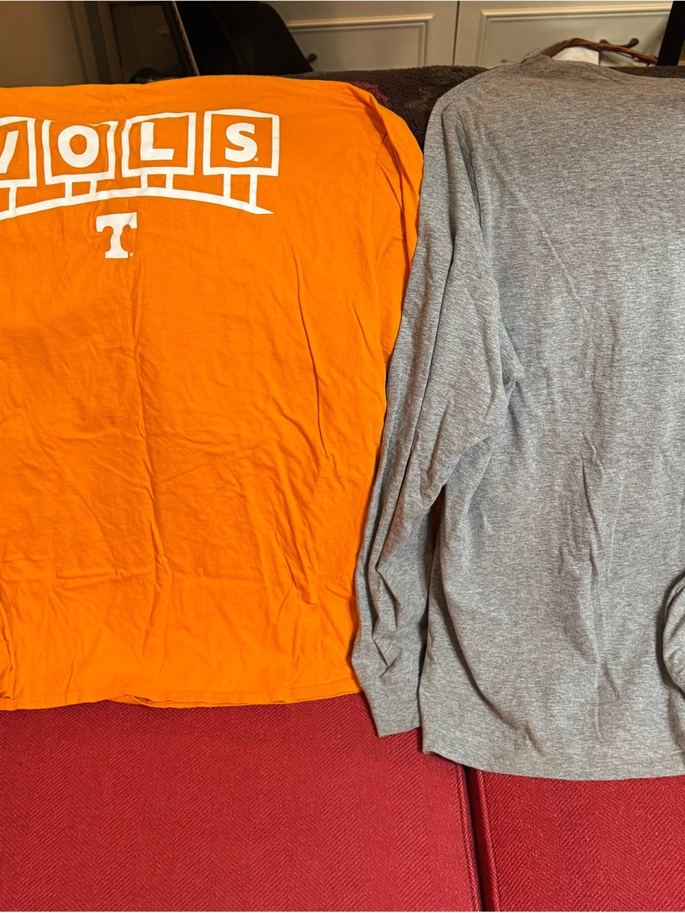 Nike Men’s  Tennessee Volunteer LS Tees - Orange & Gray  Bundle, Football Themed